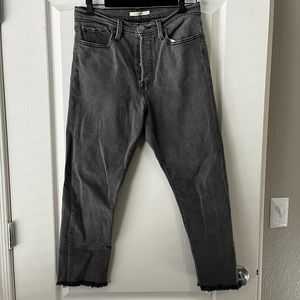 Levi Wedgie Straight Ankle Jean